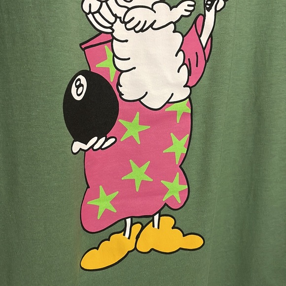 NWT Limited Edition Stussy Wizard Tee In Green & Yellow (Men’s Size Medium) - Picture 7 of 10